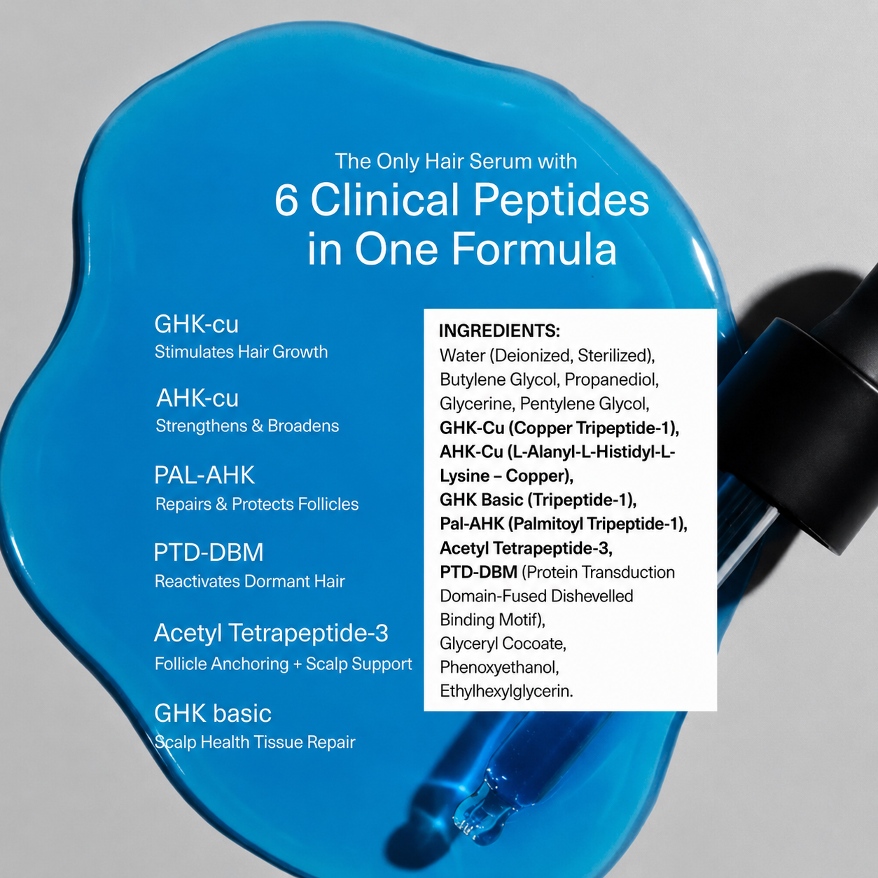 peptide hair+scalp serum x 3